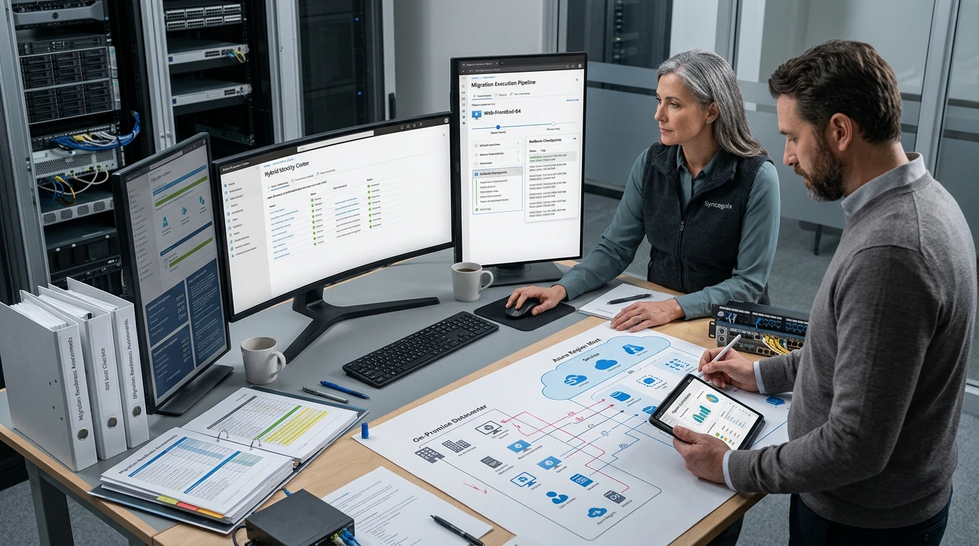 Cloud and DevOps specialists coordinating Azure Migration across infrastructure and deployment systems