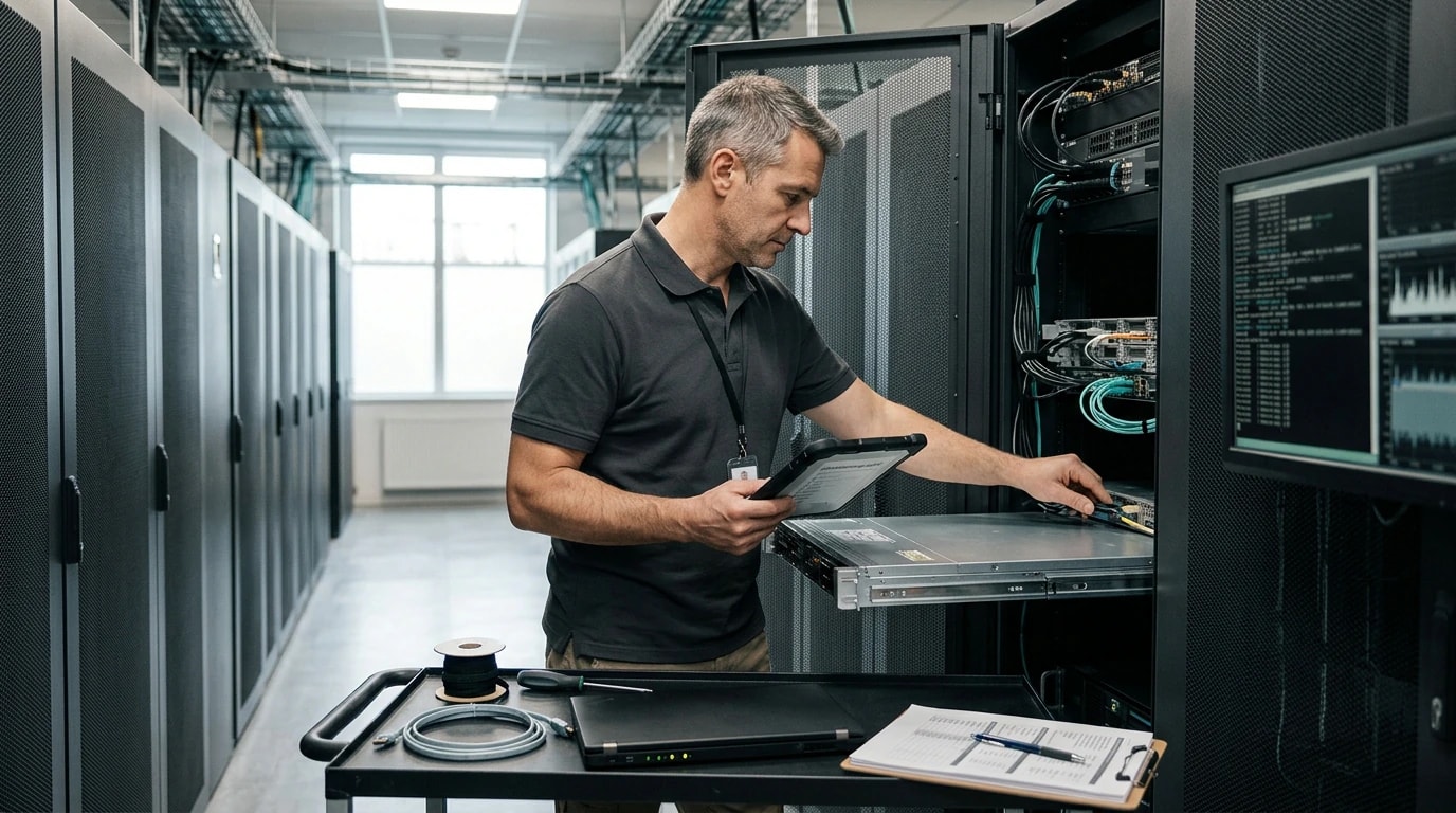 Hosting specialists managing Dedicated Server Management across servers, delivery infrastructure, and operational controls