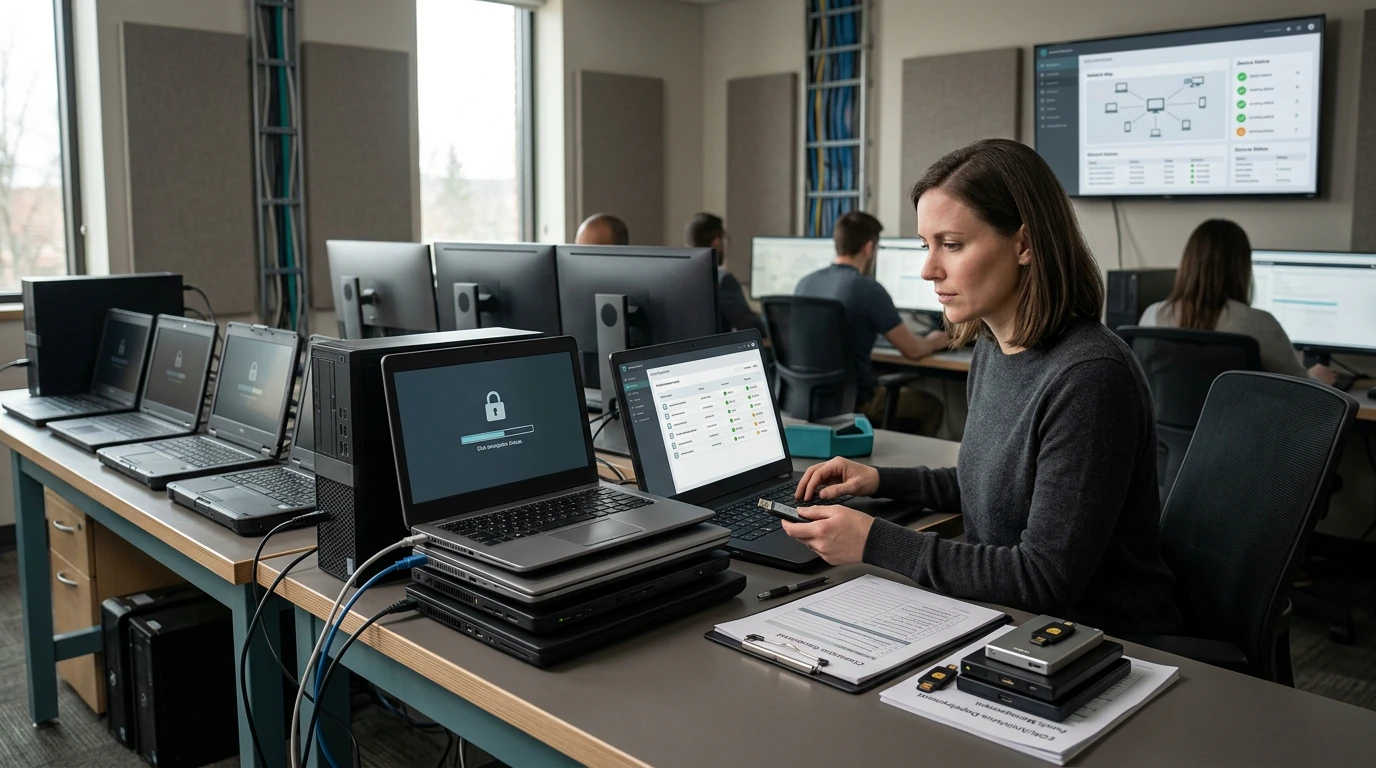 Cybersecurity specialists working on Endpoint Protection with network, endpoint, and risk telemetry