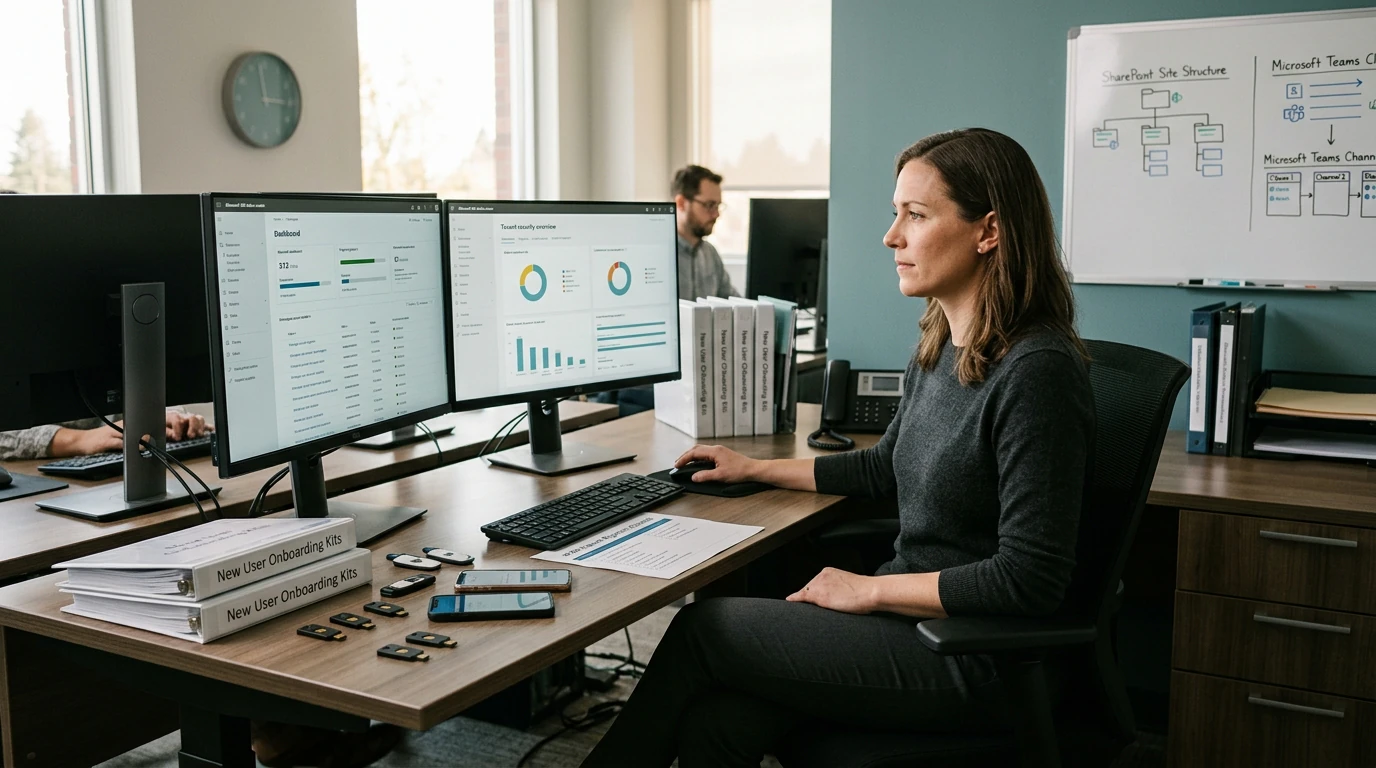 Managed IT specialists delivering Microsoft 365 Admin with secure devices, systems, and support workflows