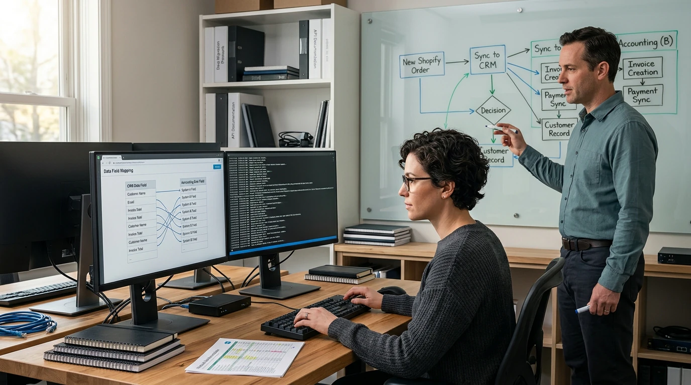 Business platform specialists mapping Quickbooks Xero Integration across customer data, workflows, and reporting