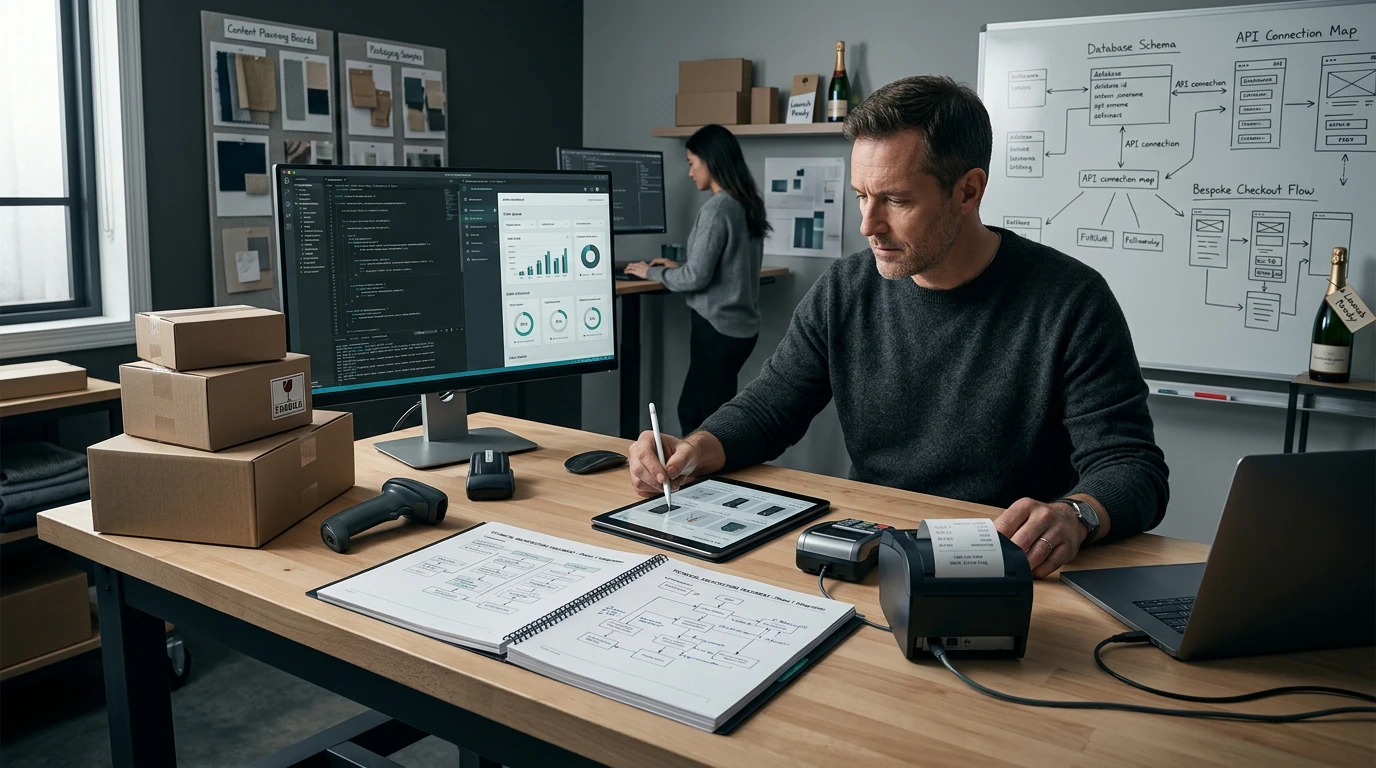Business platform specialists mapping Salesforce Commerce Cloud across customer data, workflows, and reporting