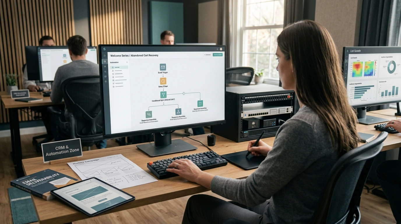 Business platform specialists mapping Salesforce Marketing Cloud across customer data, workflows, and reporting