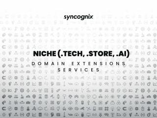 Niche Extensions (.tech, .store, .ai)